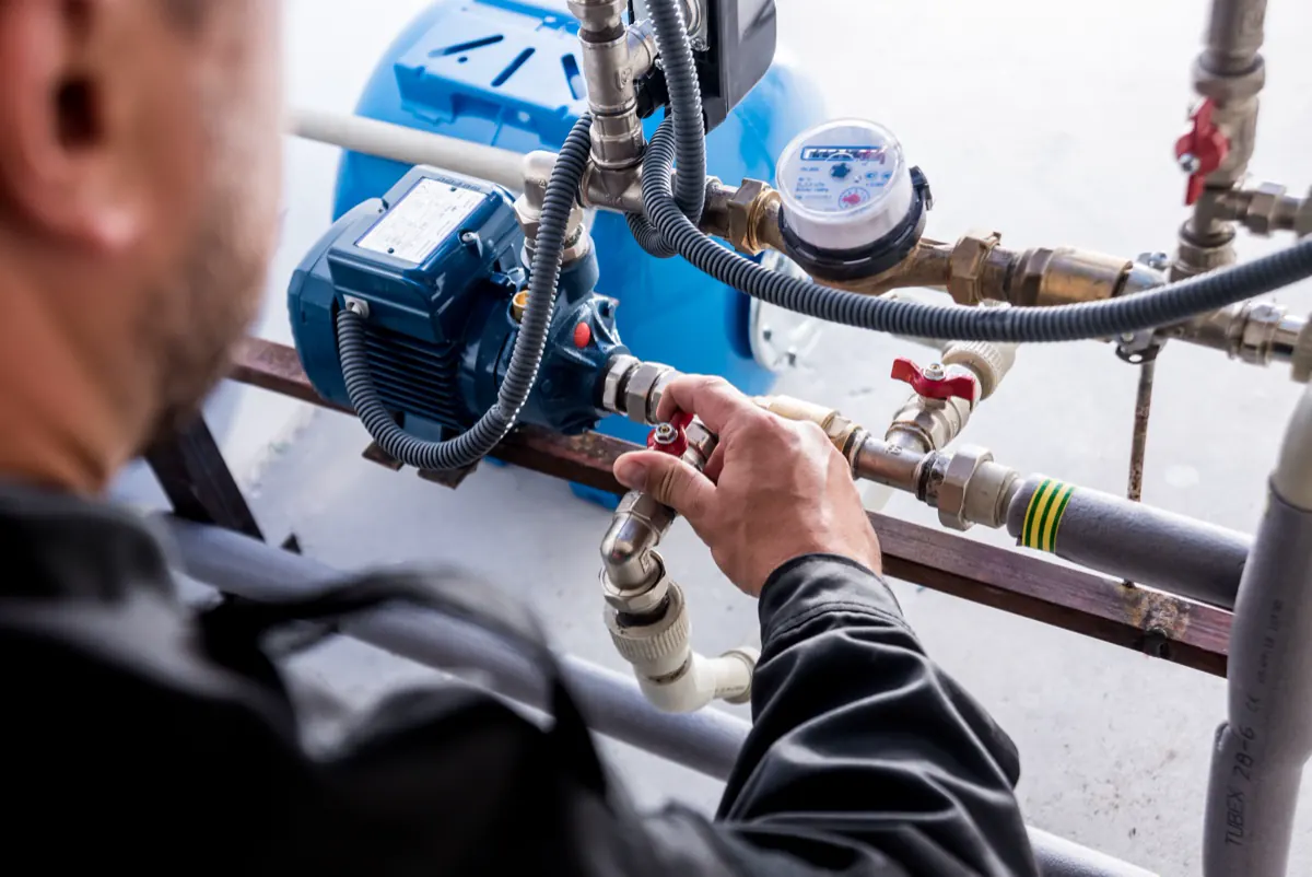 Technician arriving at a home for a scheduled water test